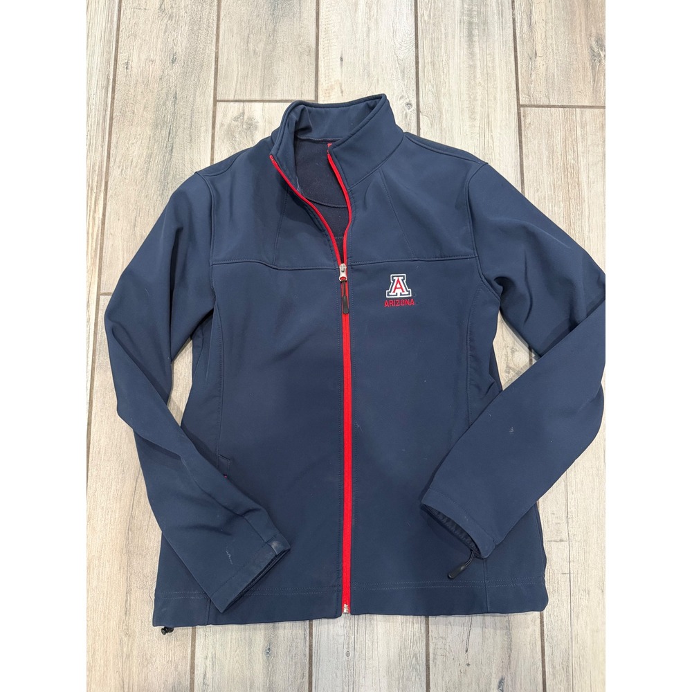Colosseum Athletics Arizona Wildcats Softshell Jacket Navy Blue Vintage Large